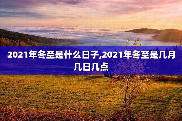 2021年冬至是什么日子,2021年冬至是几月几日几点