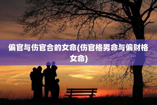 偏官与伤官合的女命(伤官格男命与偏财格女命)