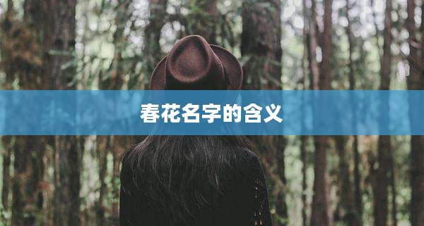 春花名字的含义