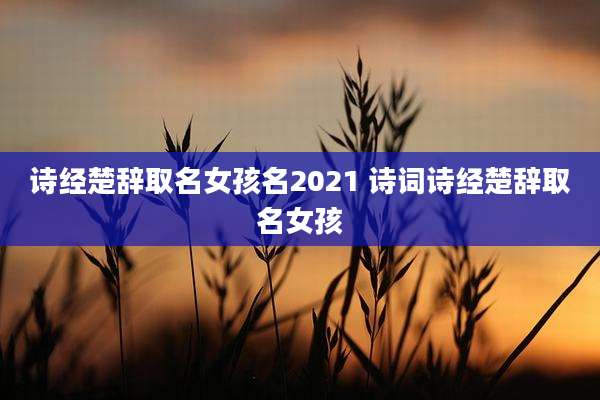 诗经楚辞取名女孩名2021 诗词诗经楚辞取名女孩