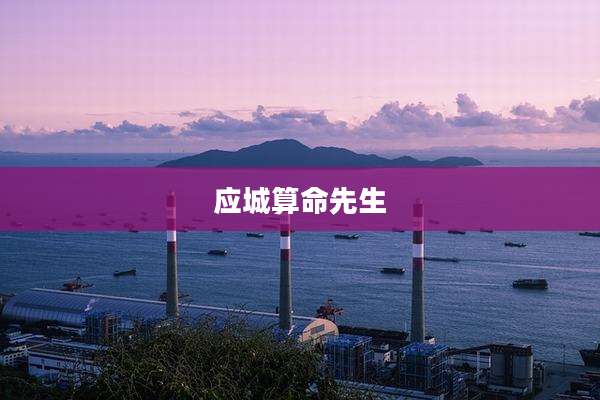 应城算命先生
