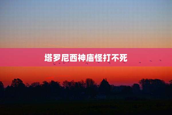 塔罗尼西神庙怪打不死