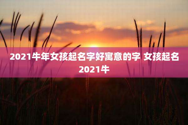 2021牛年女孩起名字好寓意的字 女孩起名2021牛