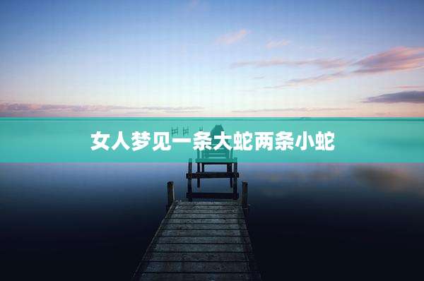 女人梦见一条大蛇两条小蛇