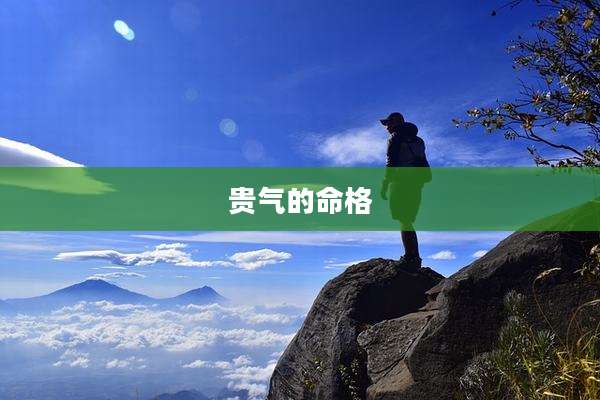 贵气的命格