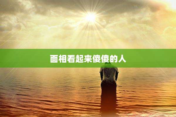 面相看起来傻傻的人