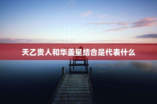 天乙贵人和华盖星结合是代表什么