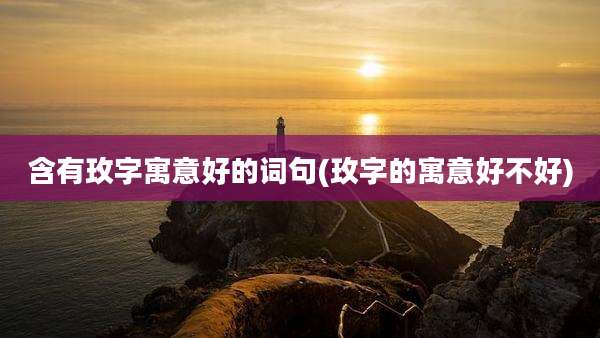 含有玫字寓意好的词句(玫字的寓意好不好)