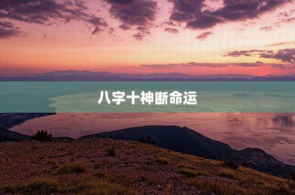 八字十神断命运
