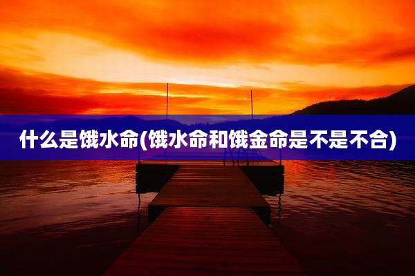什么是饿水命(饿水命和饿金命是不是不合)