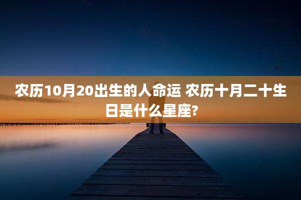农历10月20出生的人命运 农历十月二十生日是什么星座?