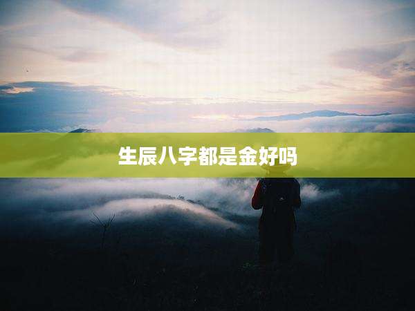 生辰八字都是金好吗