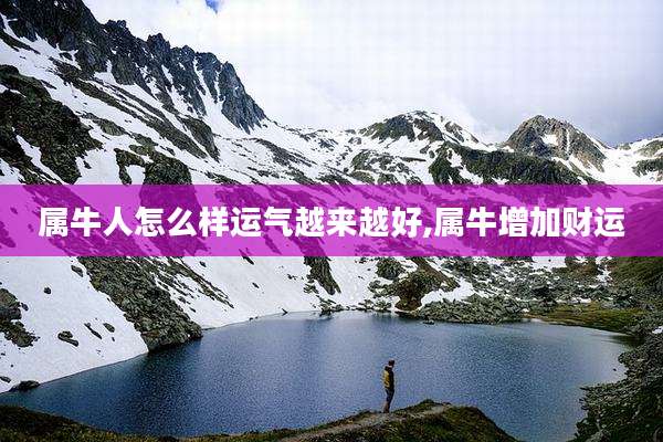 属牛人怎么样运气越来越好,属牛增加财运