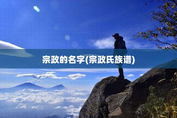 宗政的名字(宗政氏族谱)