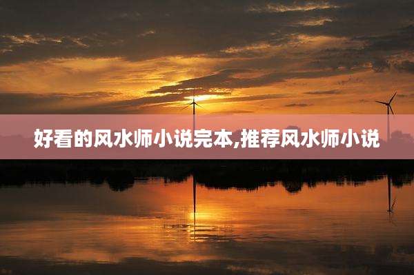 好看的风水师小说完本,推荐风水师小说