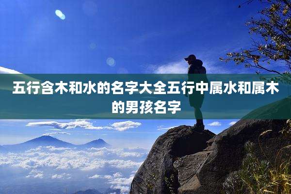 五行含木和水的名字大全五行中属水和属木的男孩名字