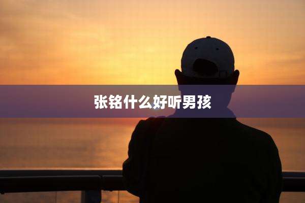 张铭什么好听男孩