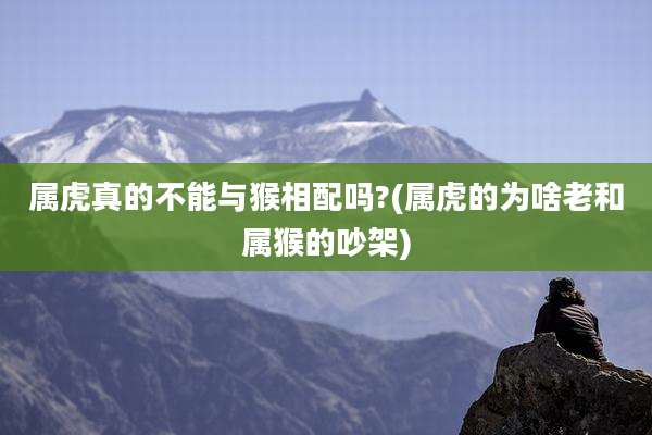 属虎真的不能与猴相配吗?(属虎的为啥老和属猴的吵架)