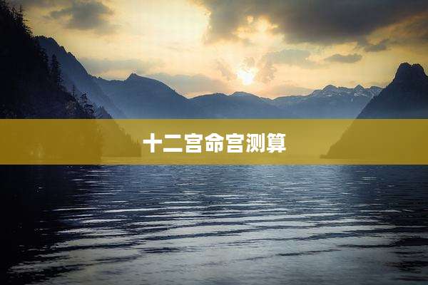 十二宫命宫测算