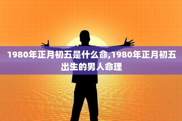 1980年正月初五是什么命,1980年正月初五出生的男人命理