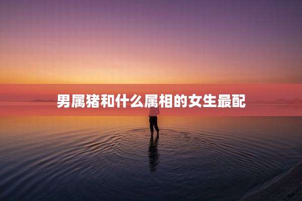 男属猪和什么属相的女生最配