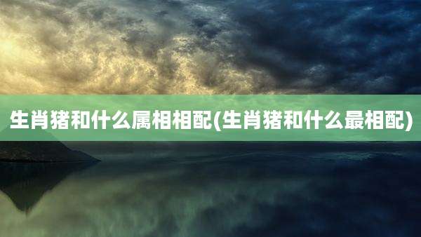 生肖猪和什么属相相配(生肖猪和什么最相配)
