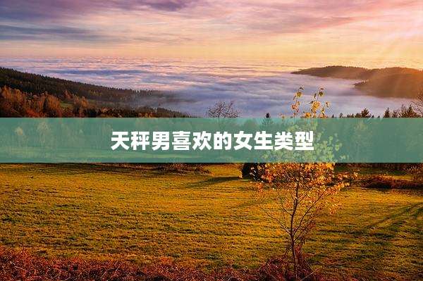 天秤男喜欢的女生类型