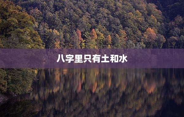 八字里只有土和水