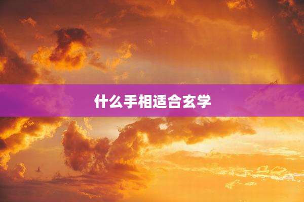 什么手相适合玄学