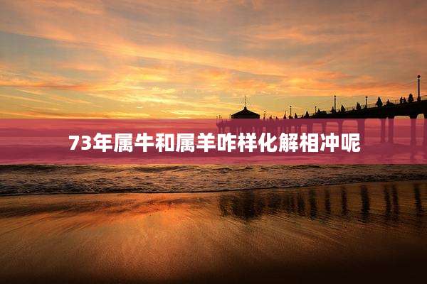 73年属牛和属羊咋样化解相冲呢