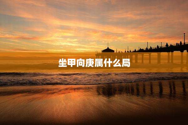 坐甲向庚属什么局
