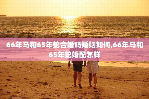 66年马和65年蛇合婚吗婚姻如何,66年马和65年蛇婚配怎样