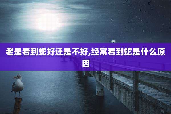 老是看到蛇好还是不好,经常看到蛇是什么原因