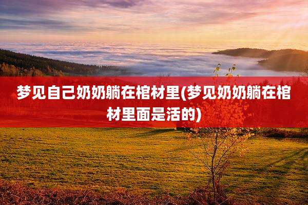 梦见自己奶奶躺在棺材里(梦见奶奶躺在棺材里面是活的)