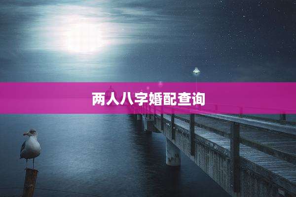 两人八字婚配查询