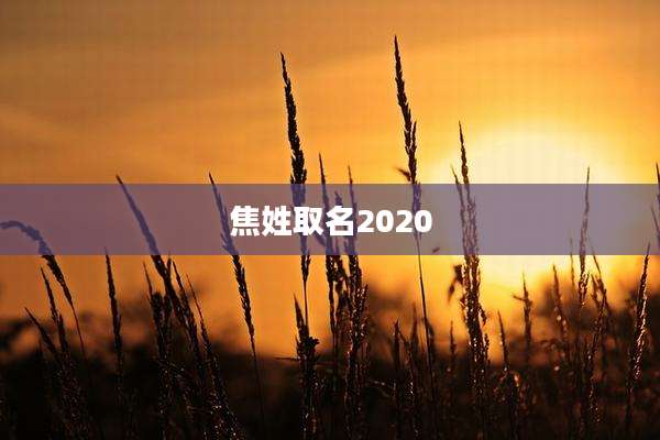 焦姓取名2020