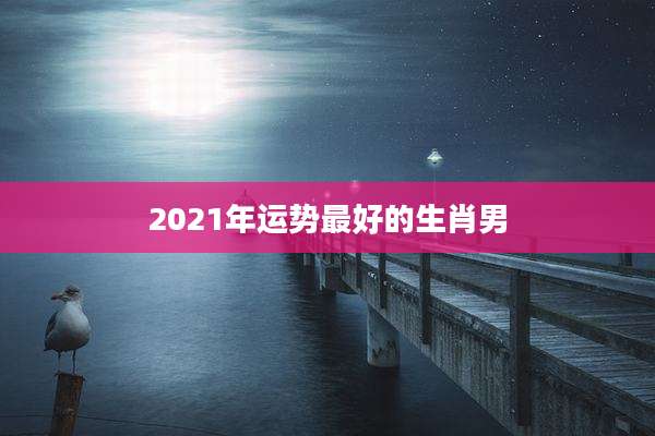 2021年运势最好的生肖男