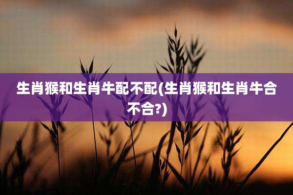 生肖猴和生肖牛配不配(生肖猴和生肖牛合不合?)