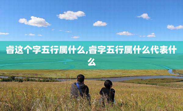 睿这个字五行属什么,睿字五行属什么代表什么