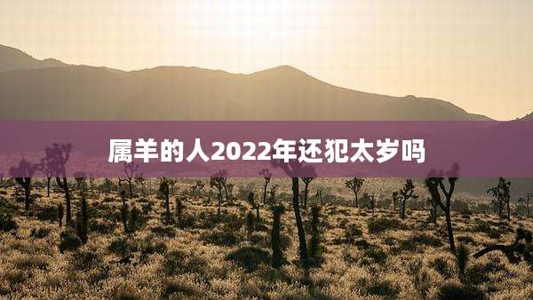 属羊的人2022年还犯太岁吗