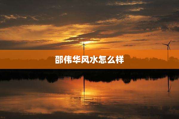 邵伟华风水怎么样