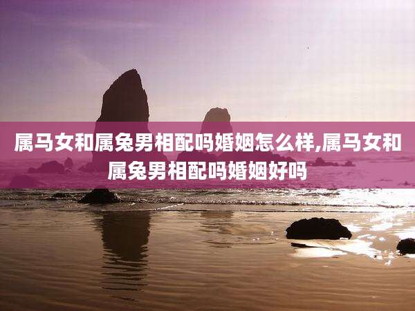 属马女和属兔男相配吗婚姻怎么样,属马女和属兔男相配吗婚姻好吗