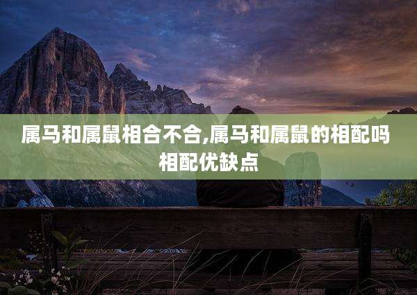 属马和属鼠相合不合,属马和属鼠的相配吗 相配优缺点