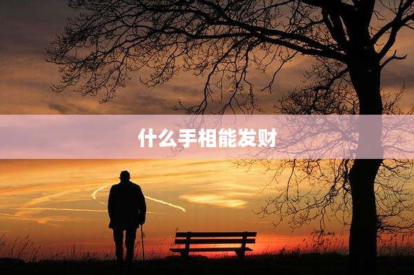 什么手相能发财