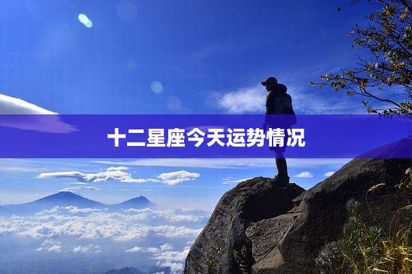十二星座今天运势情况