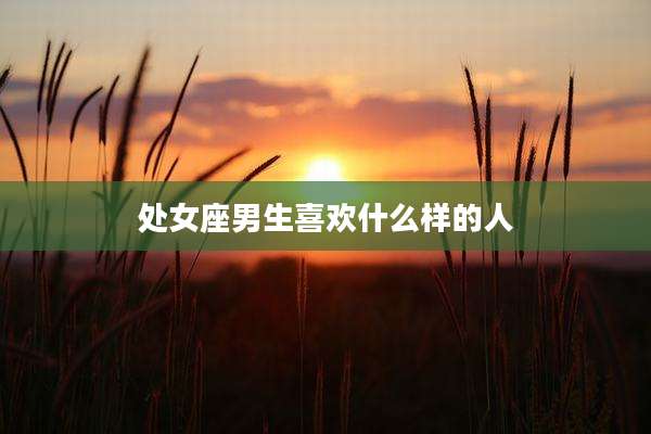 处女座男生喜欢什么样的人