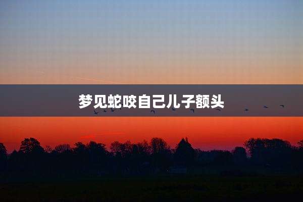 梦见蛇咬自己儿子额头