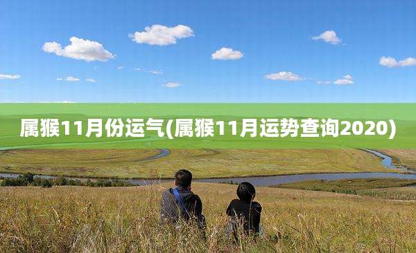 属猴11月份运气(属猴11月运势查询2020)