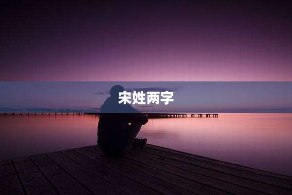 宋姓两字