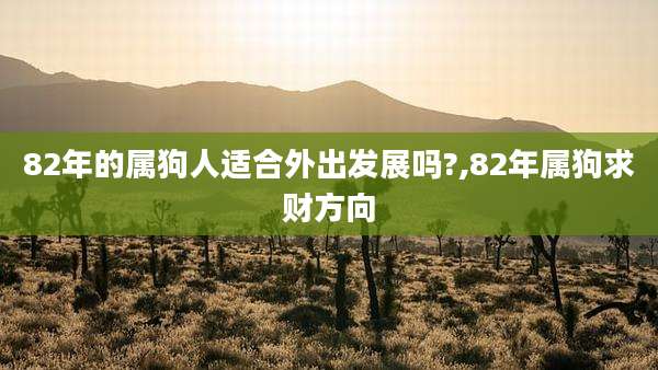 82年的属狗人适合外出发展吗?,82年属狗求财方向